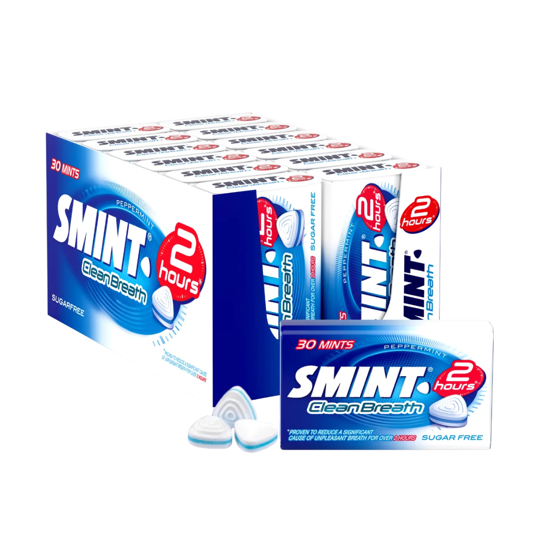 Smint 2 Hour Clean Breathe Peppermint Mints