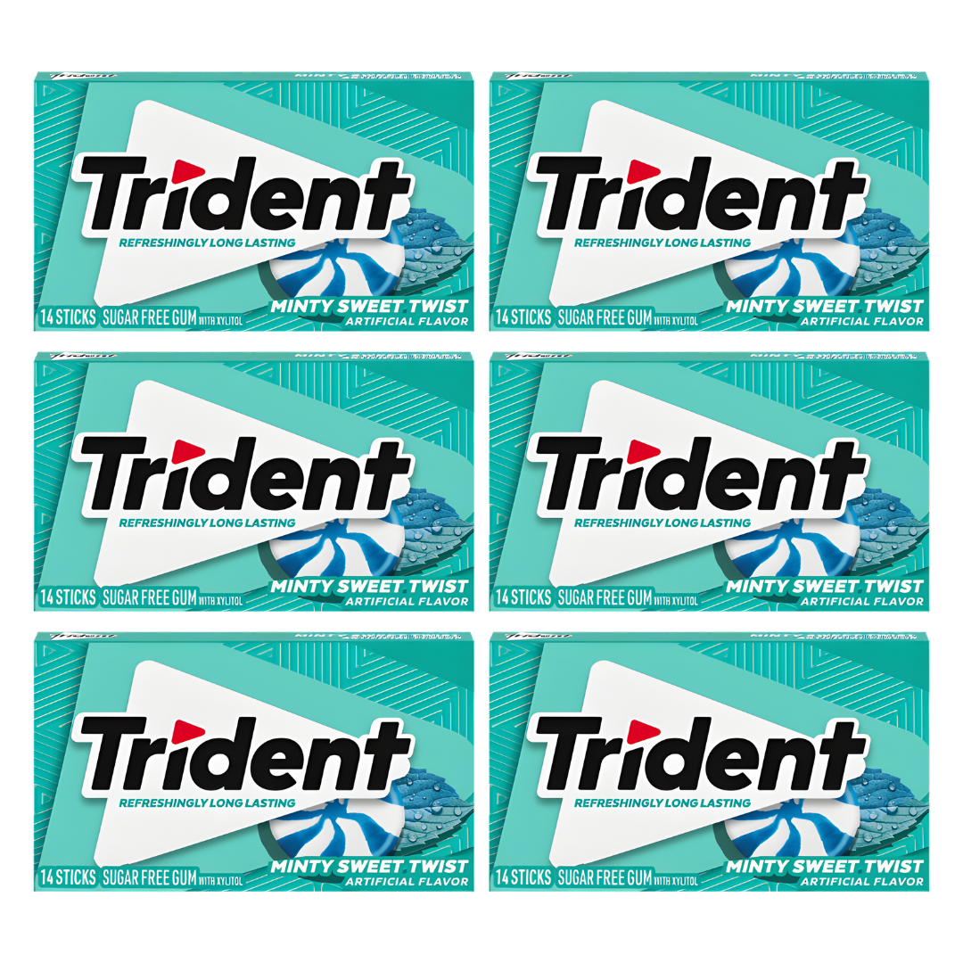 Trident Minty Sweet Twist Chewing Gum