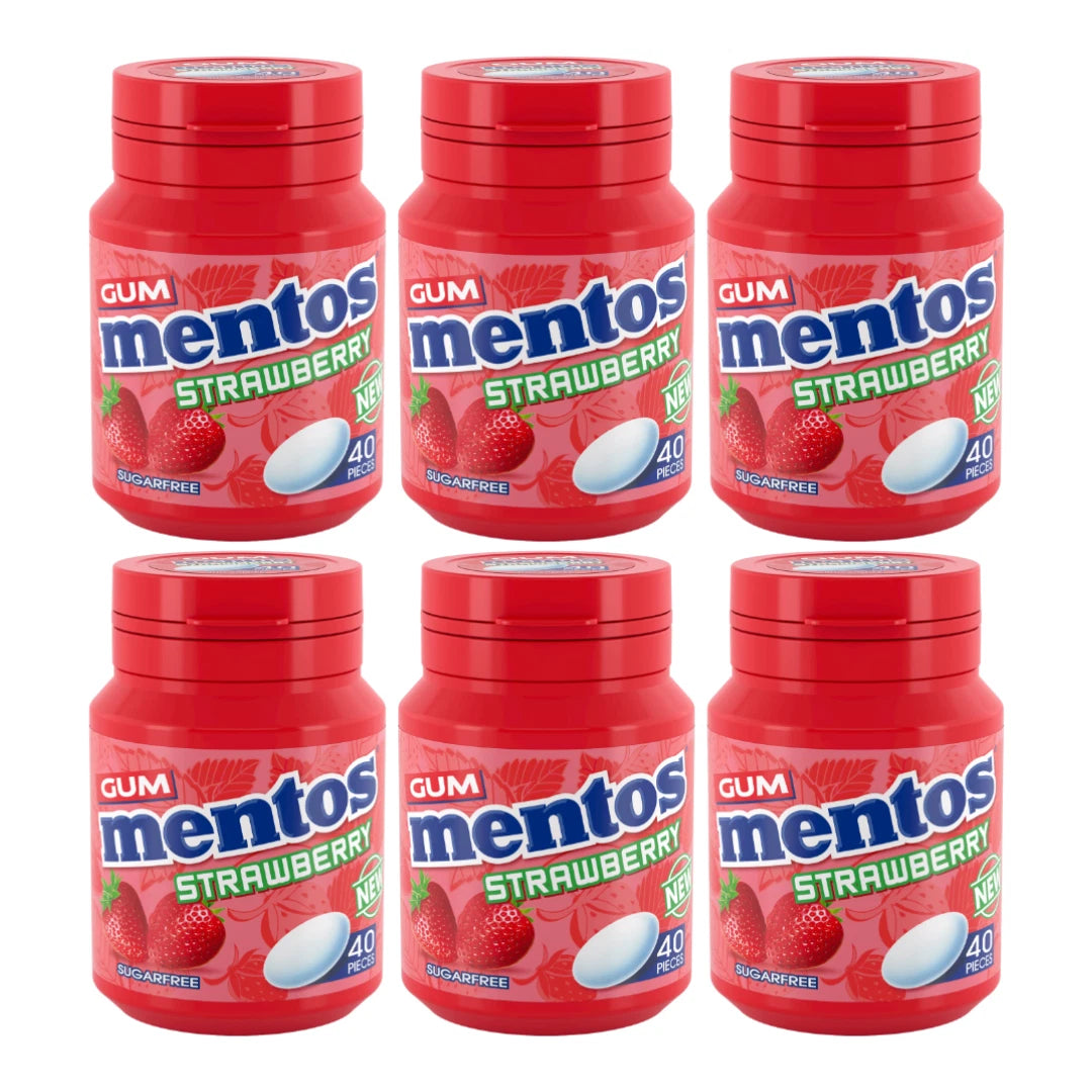 Mentos Strawberry Chewing Gum