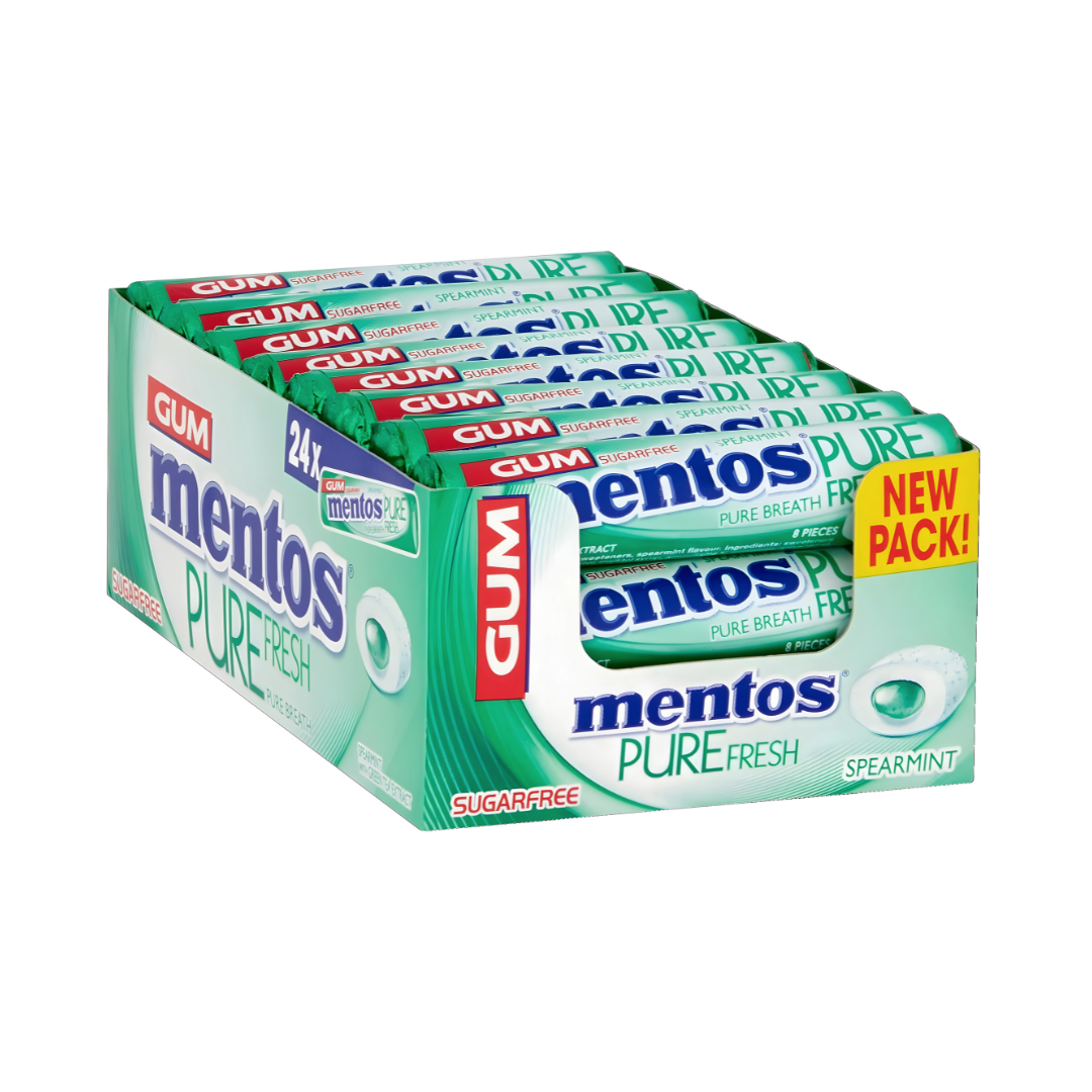 Mentos Pure Fresh Spearmint Chewing Gum